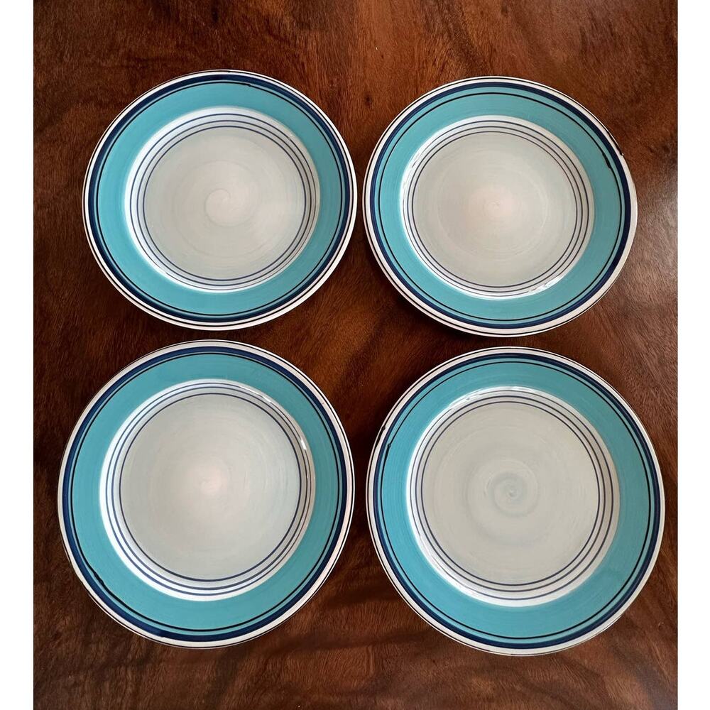 Vintage Cool River Dinner Plates by Pfaltzgraff Set/4